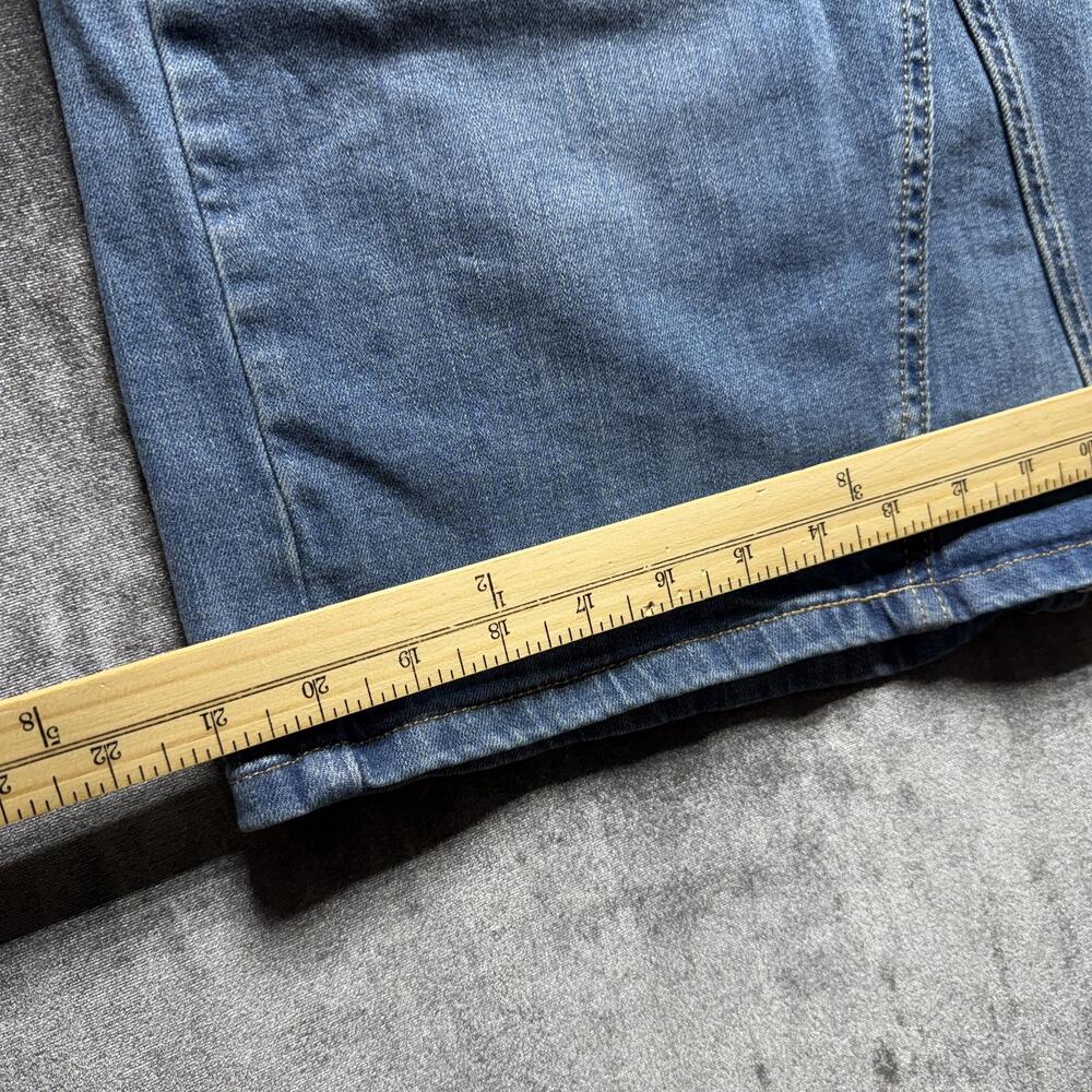 SONOMA Goods For Life Skirt Womens 8 Blue High Rise Denim Knee Length Stretch - Picture 3 of 9